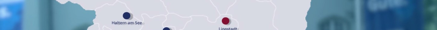 Eine Karte mit den Standorten der forensischen LWL-Kliniken in Westfalen-Lippe (Bild: LWL/Screenshot Matthias-Heise-Film)