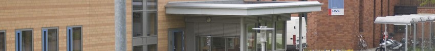 Blick auf die Pforte des Therapiezentrums Marsberg (Bild: LWL/Arendt)